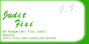 judit fisi business card